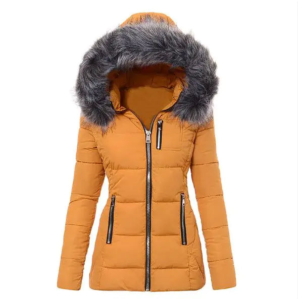 Warme Outdoor-Bergsteigerjacke aus Baumwolle für Damen