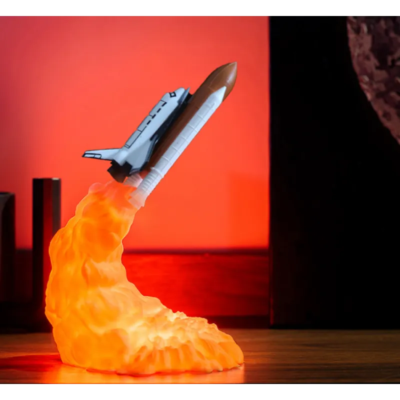 3D Print Rocket Space Shuttle Lamp Night Lamp