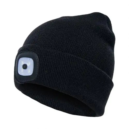 LED Lighted Unisex Winter Cap for Outdoor Activities