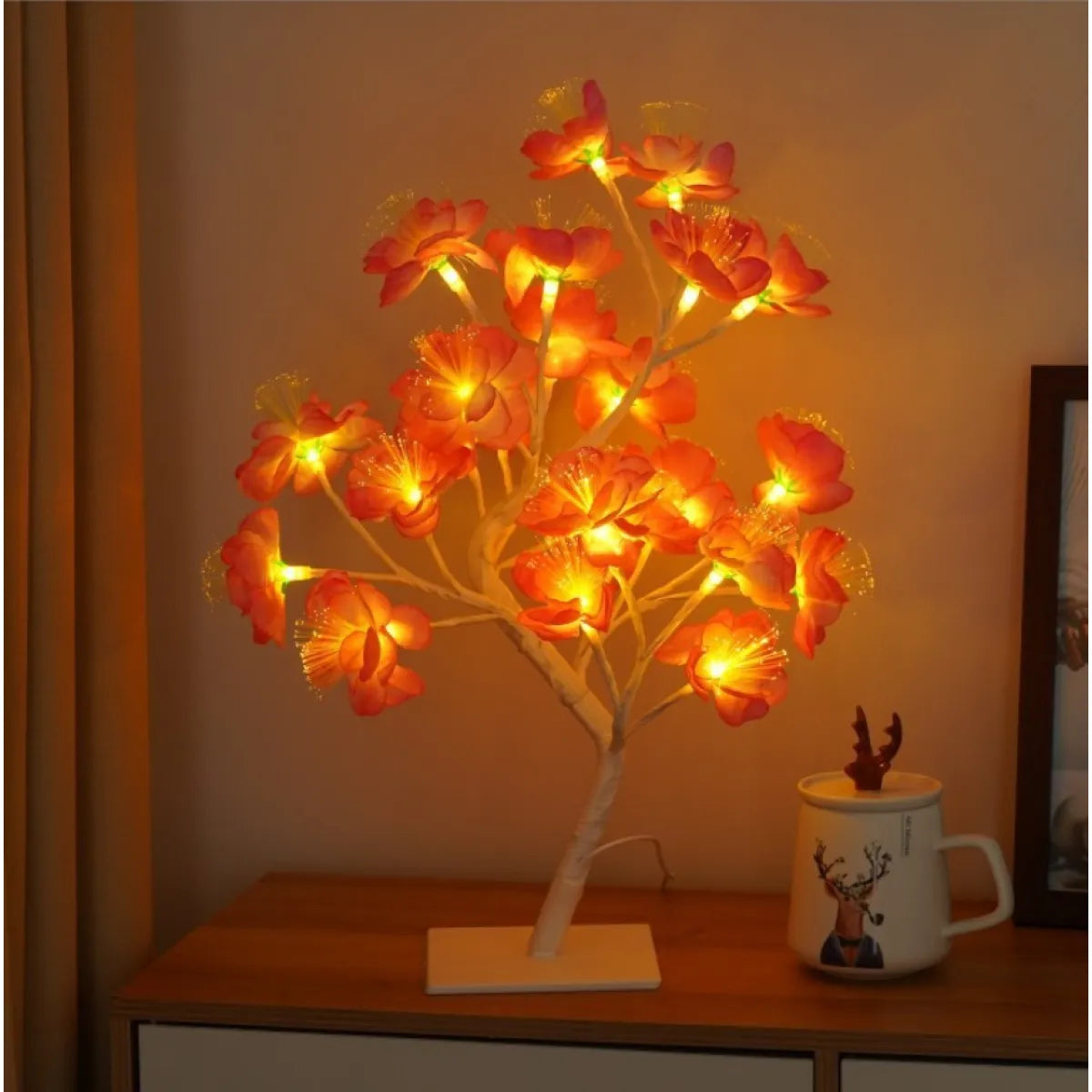 Bedroom Room Rose Tree Lamp Decoration