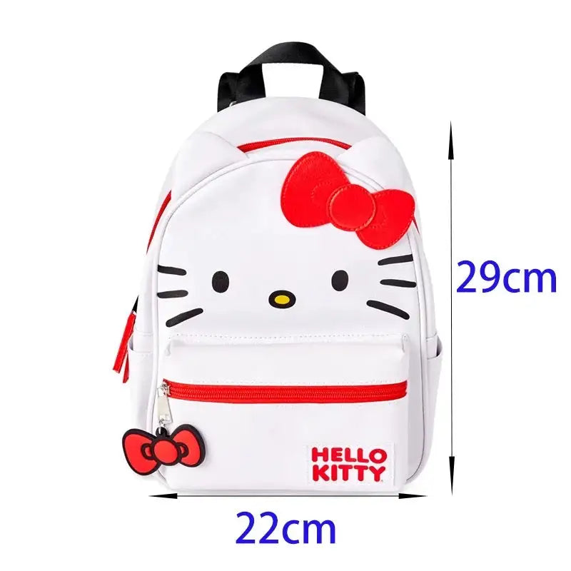 Red White Bow Hello Kitty Backpack Bag