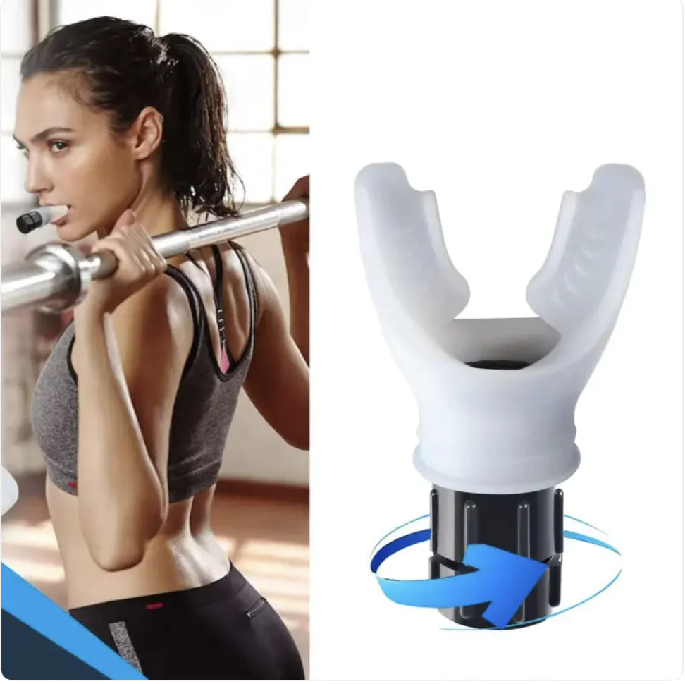 Adjustable Portable Breath Trainer for Muscle Strength and Fitness Training