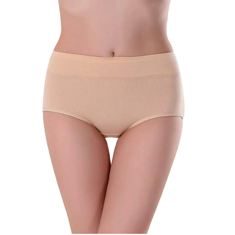 Damenunterwäsche, Baumwolle, mittlere Taille, kein Muffin-Oberteil, volle Abdeckung, Slip, Damenhöschen, Dessous, Unterwäsche für Frauen, Multipack, klein, Multi-h-5er-Pack