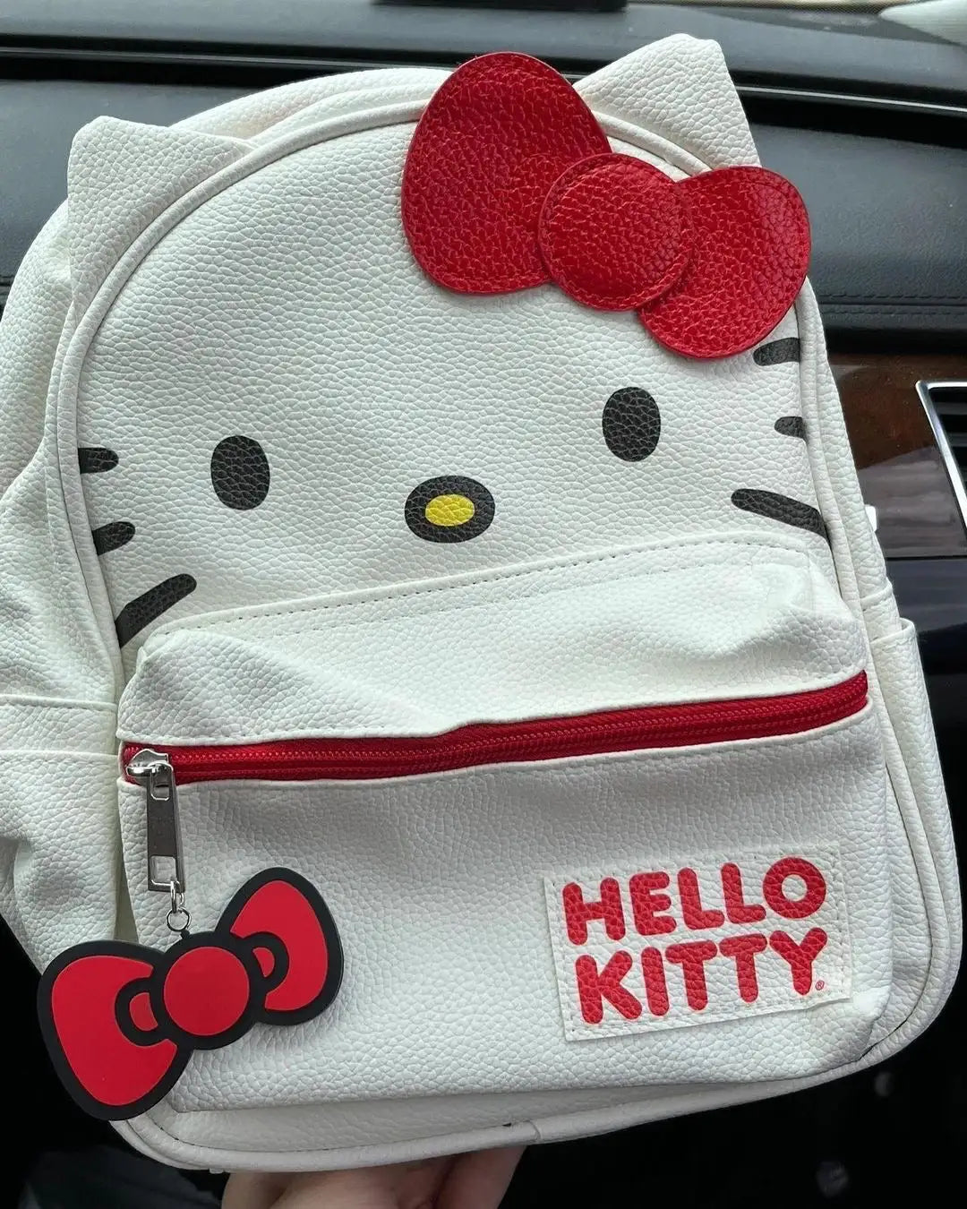 Red White Bow Hello Kitty Backpack Bag