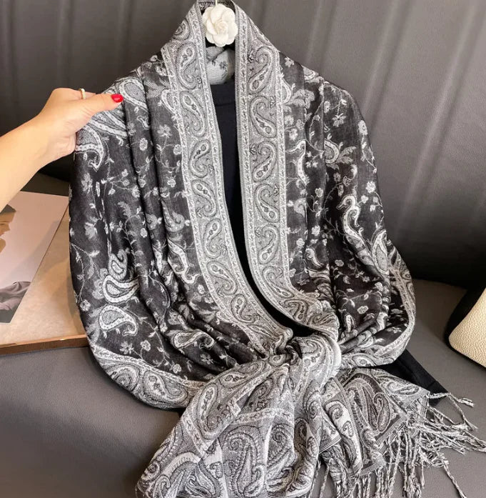 Cashmere Shawl – Women's Printed Warm Scarf