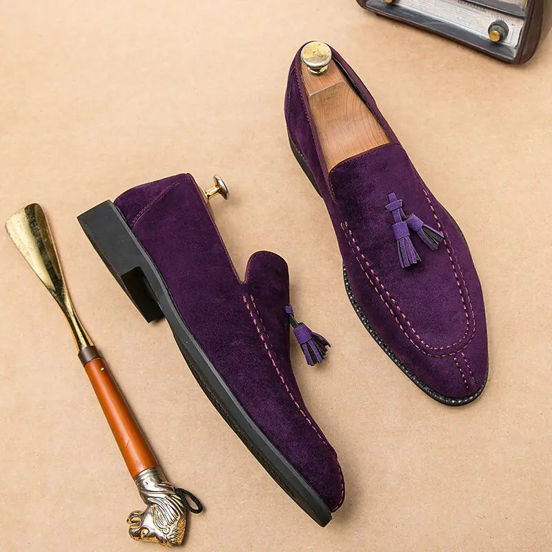 Loafer aus Leder mit Quaste für Herren