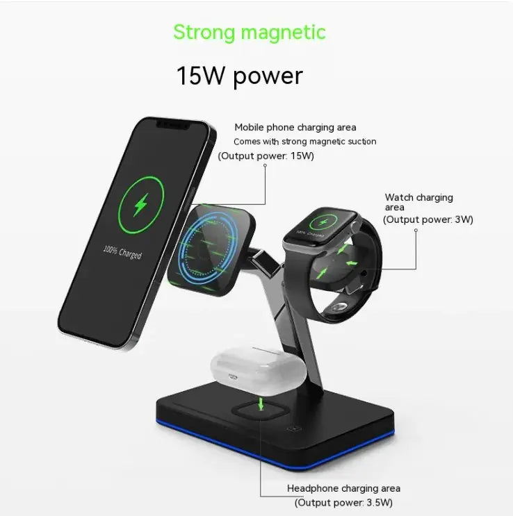 Three-in-one Wireless Charging Magnetic Bracket