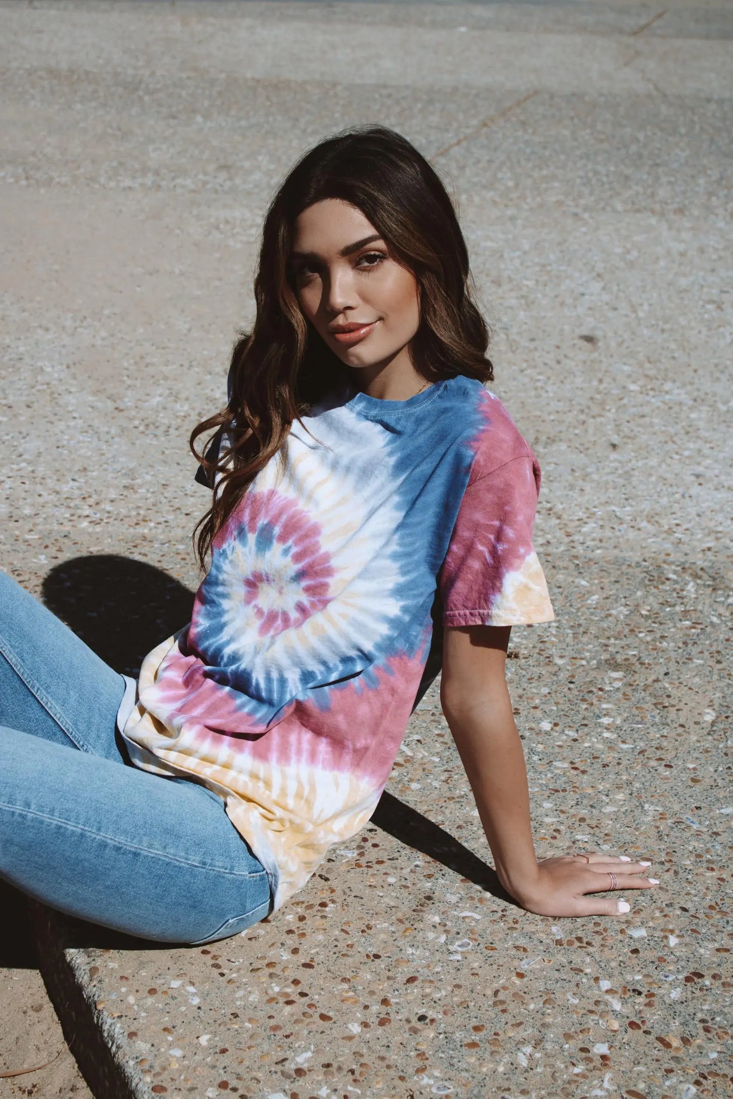 Colortone Adult Tie Dye T-Shirts for Men and Women Large Lotus