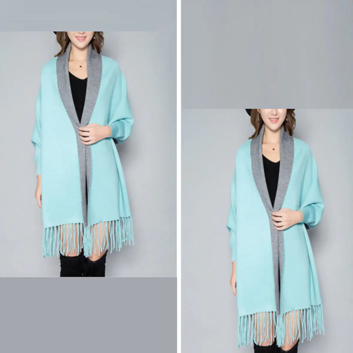 Aesthetica Two-Toned Shawl Coat