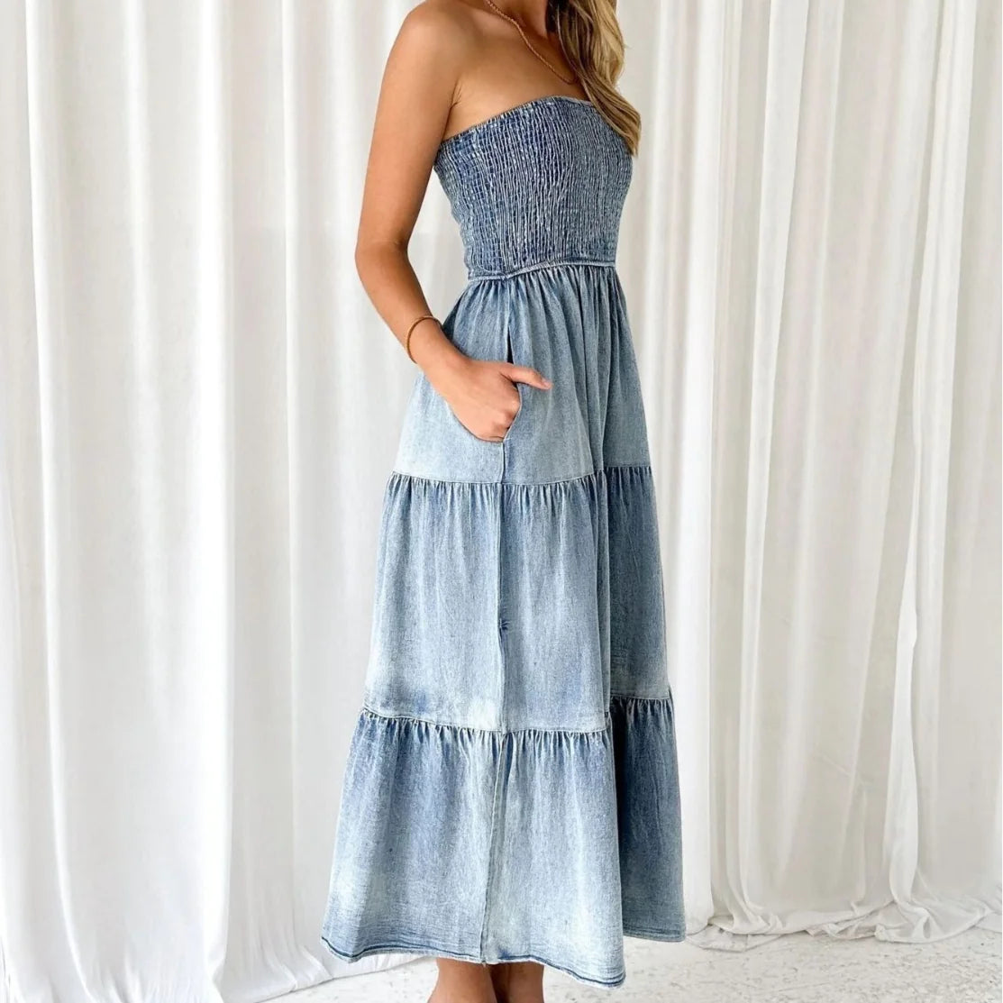 Women's Summer Denim Long Skirt