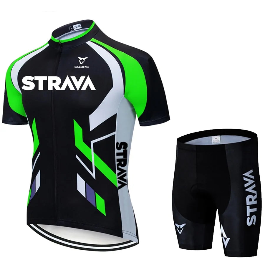 Fluorescent Green Cycling Jersey sets