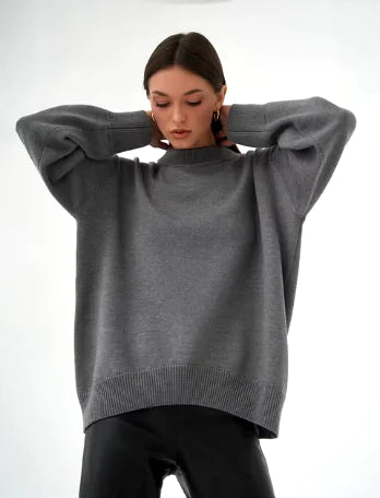 Loose Crew Neck Sweatshirt for Women