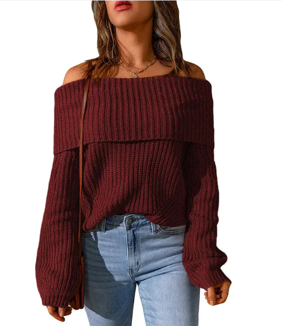 Off-the-Shoulder Sweater