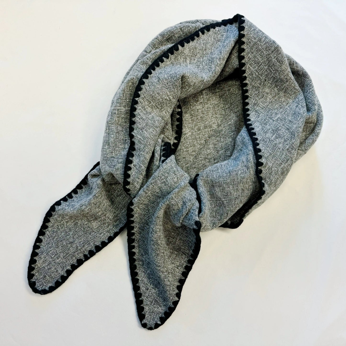 Preciously Stitched Triangle Shawl Scarf