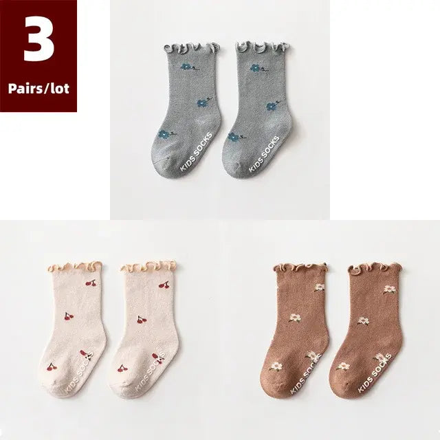 3 Pairs of Anti-Slip Children's Socks