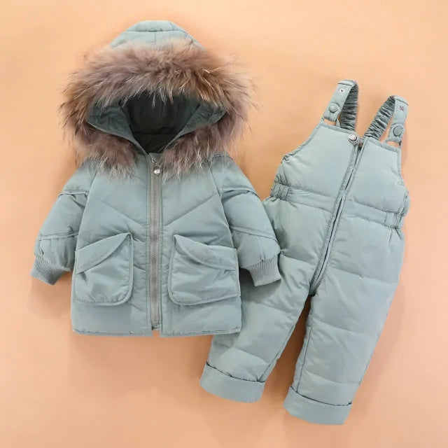 Winter Baby Snowsuit Hooded