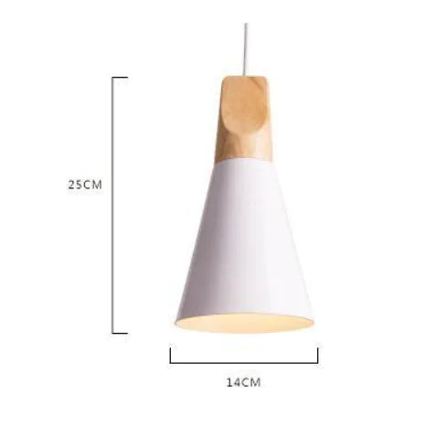 Wooden Funnel Pendant Lights