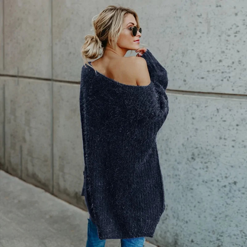 Autumn Winter One Shoulder Sweater