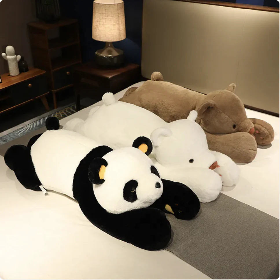 Lying Bear Plush Sleep Companion