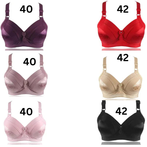 Atmungsaktives Baumwoll-Bralette, modische Dessous, ohne Bügel, Übergröße