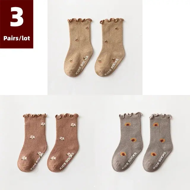 3 Pairs of Anti-Slip Children's Socks