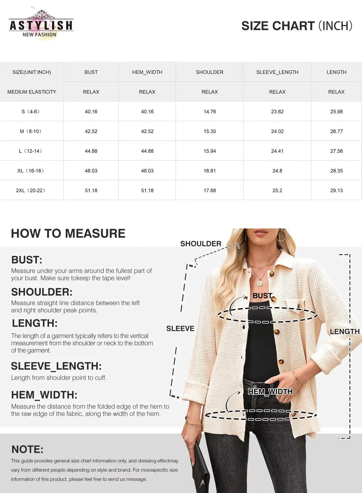 Astylish Women 2024 Waffle Knit Shacket Jacket Casual Long Sleeve Sweater Button Down Shirts Dressy Blouse Top Large Coffee