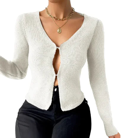 Women's Slim Fit Long Sleeved Sweater