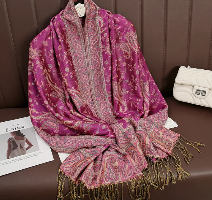 Cashmere Shawl – Women's Printed Warm Scarf