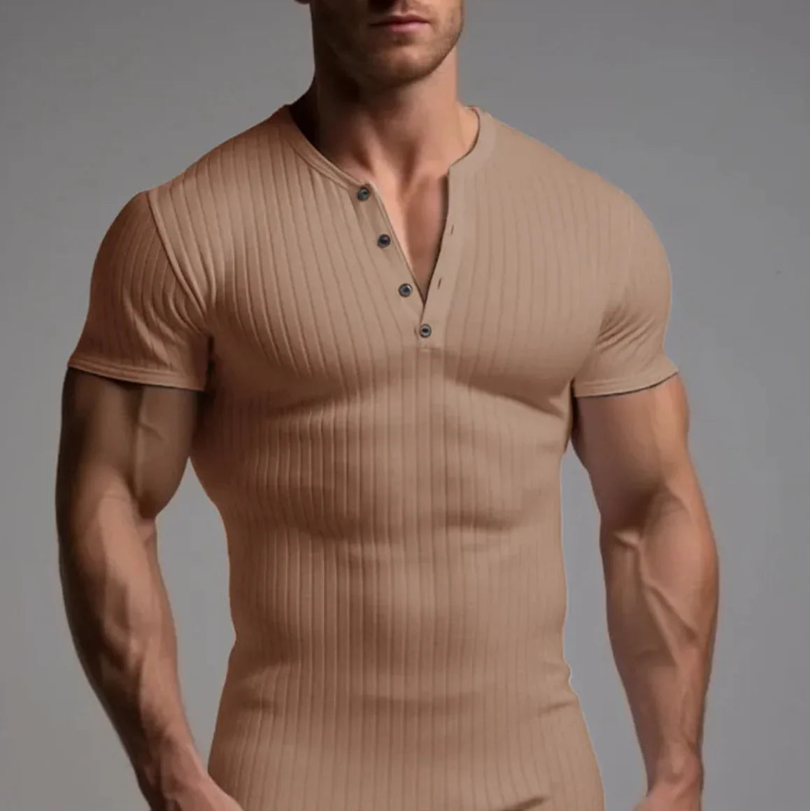 Men's Stretch Fit Solid Color Short-Sleeve T-Shirt