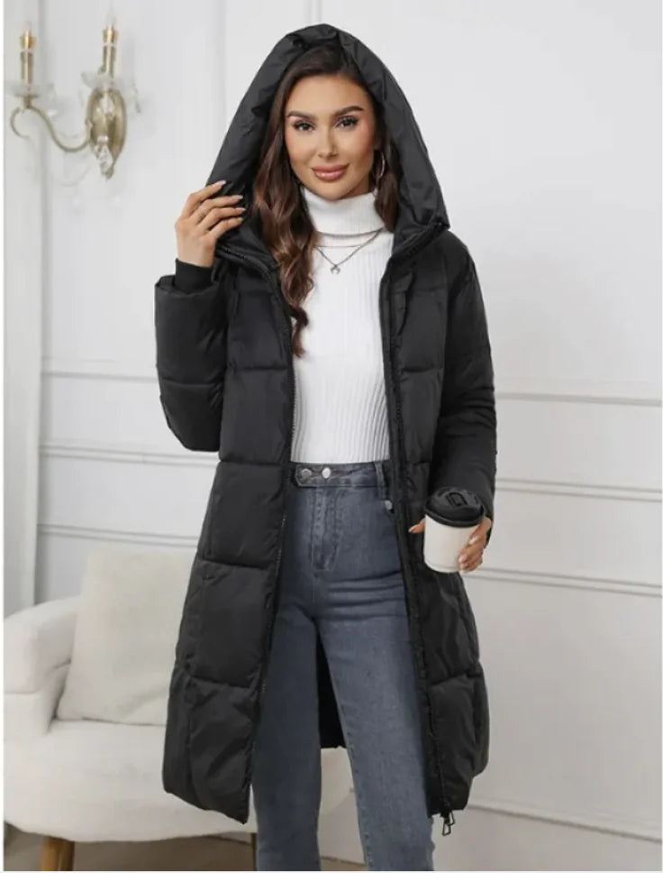 Women’s Hooded Mid-Length Padded Coat