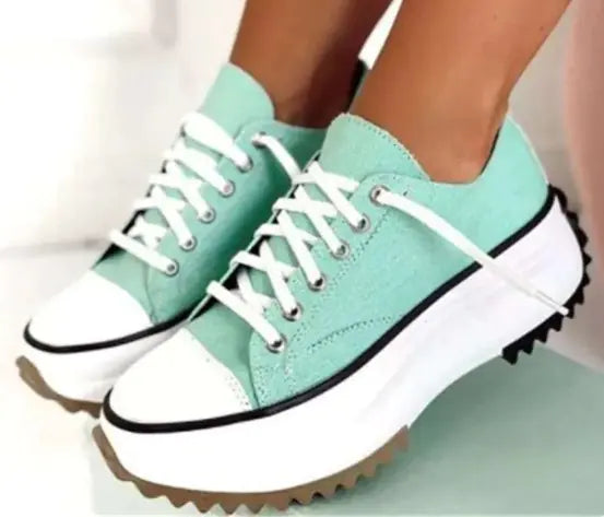 Low-top Platform Canvas Shoes