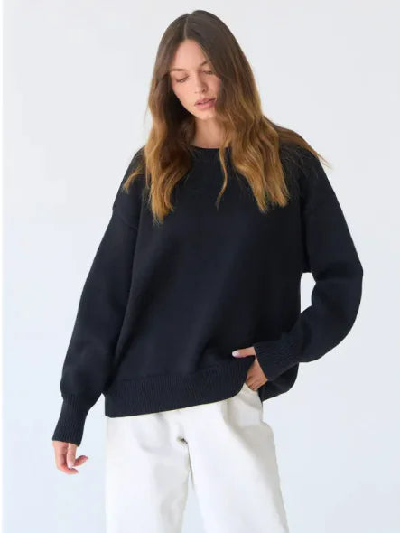 Loose Crew Neck Sweatshirt for Women