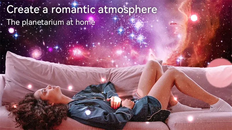 Night Light Galaxy Projector Starry Sky Projector 360 Rotate Planetarium Lamp For Kids Bedroom Valentines Day Gift Wedding Deco