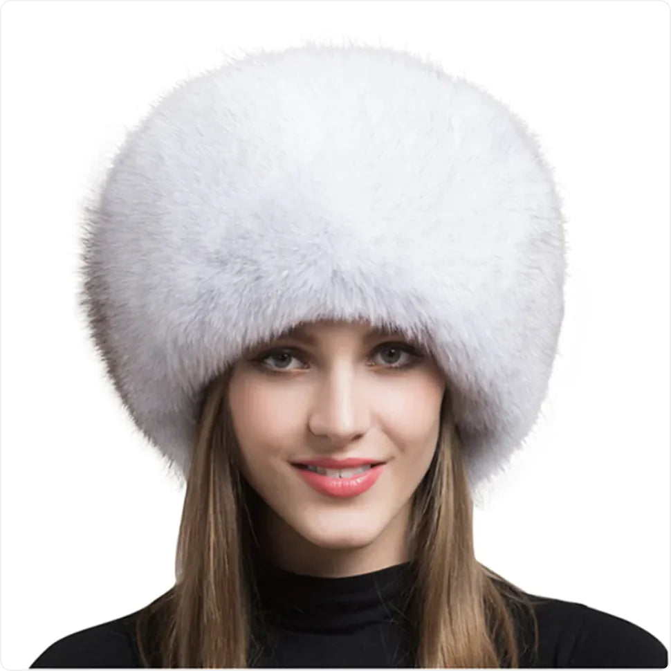 Luxurious Fox Fur Hat for Women – Ear Warmer