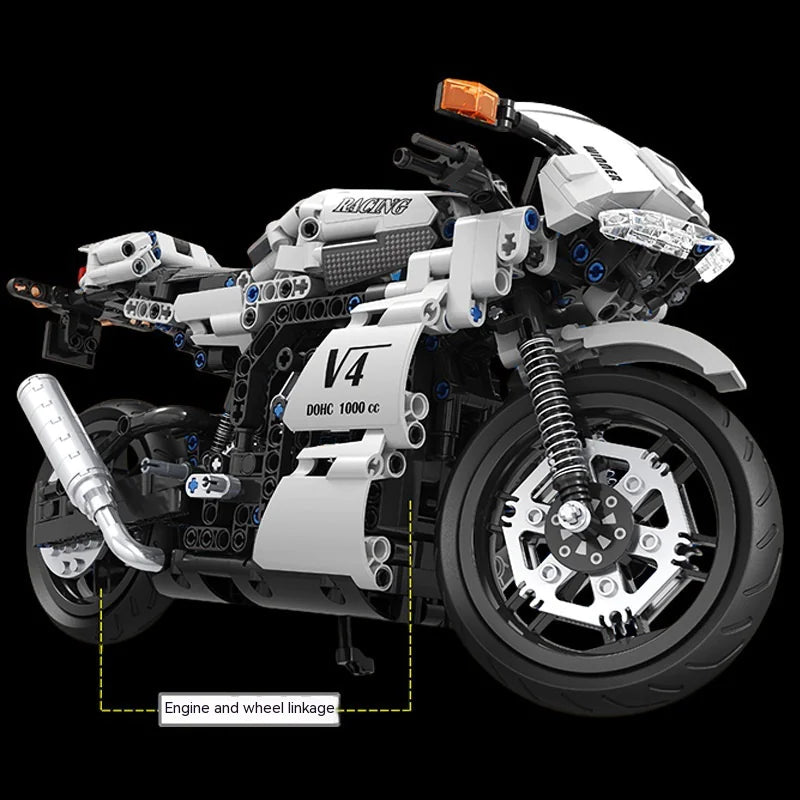 Motorcycle Building Block Model Toy