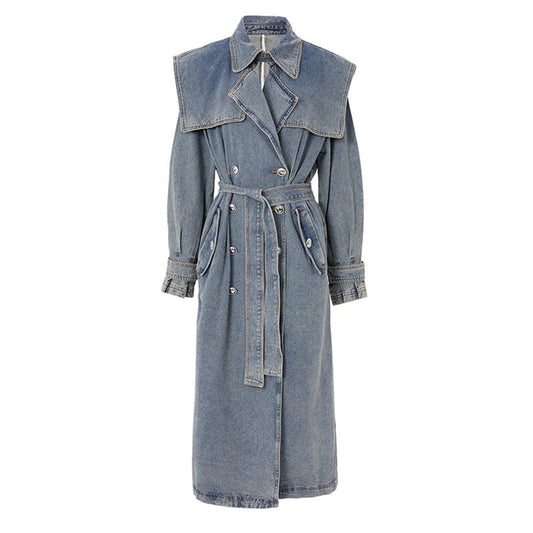 Denim Trench Coat