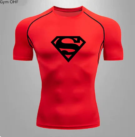 Men's Sports Quick Dry T Shirt Compression Gym