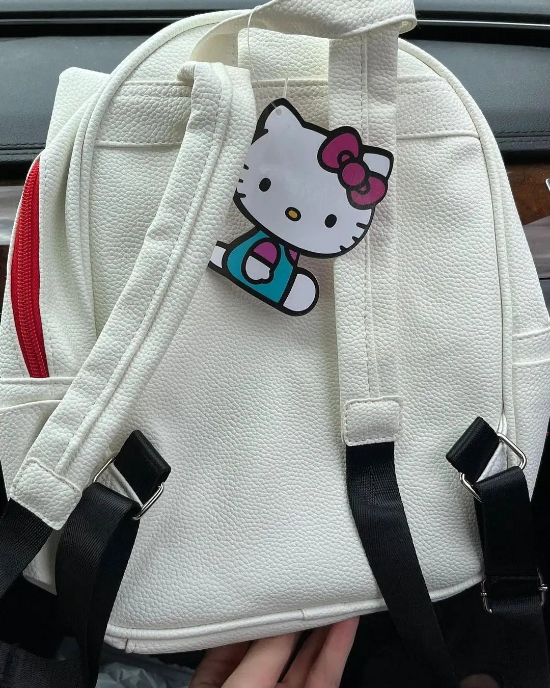 Red White Bow Hello Kitty Backpack Bag