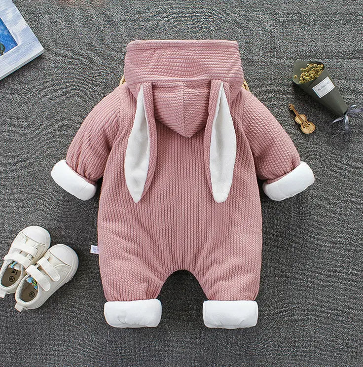 Süßer Baby-Bodysuit, warmer Baumwoll-Strampler