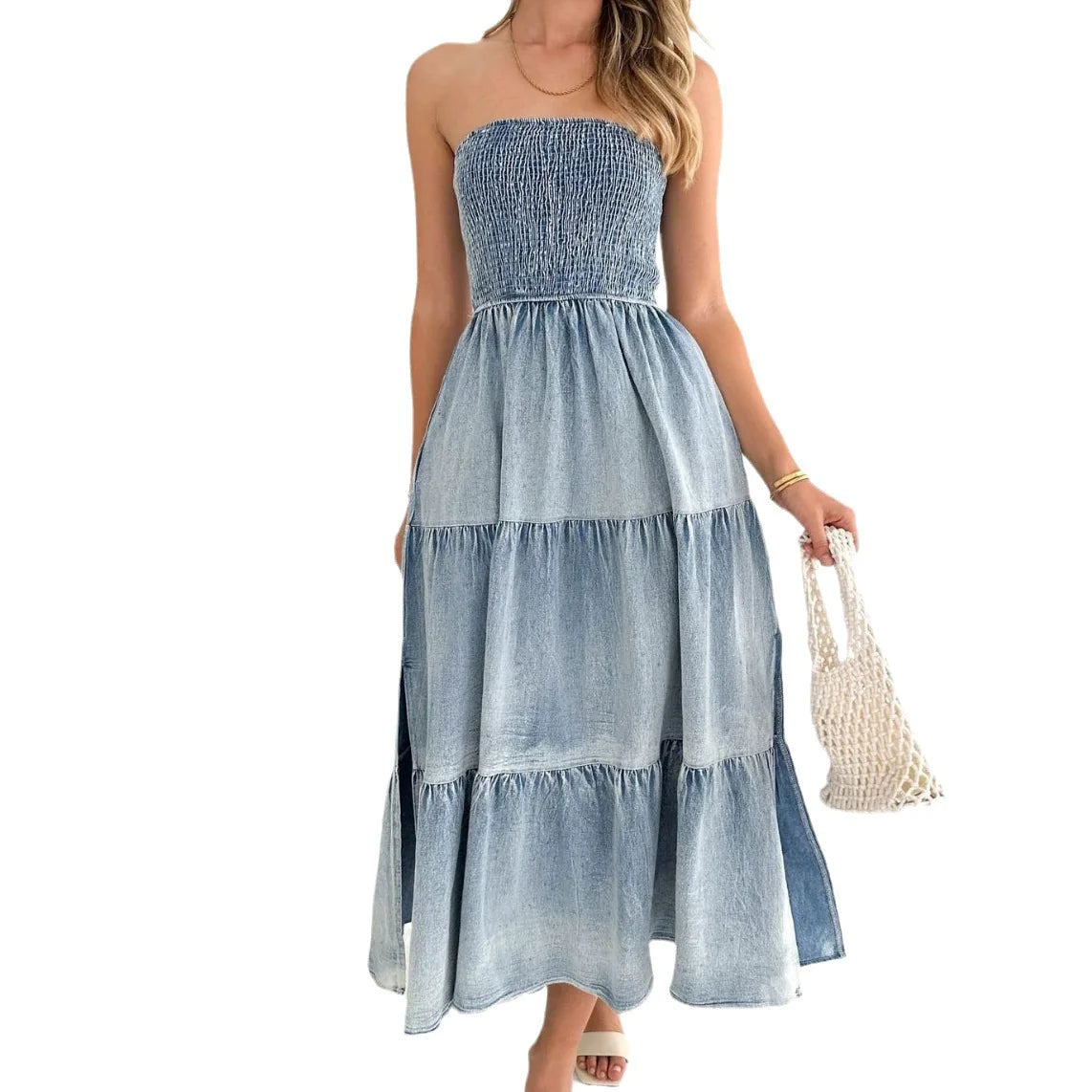 Women's Summer Denim Long Skirt